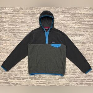 Patagonia Synchilla Snap-T Hoody Men’s Medium Fleece Pullover Outdoor Hike Rare